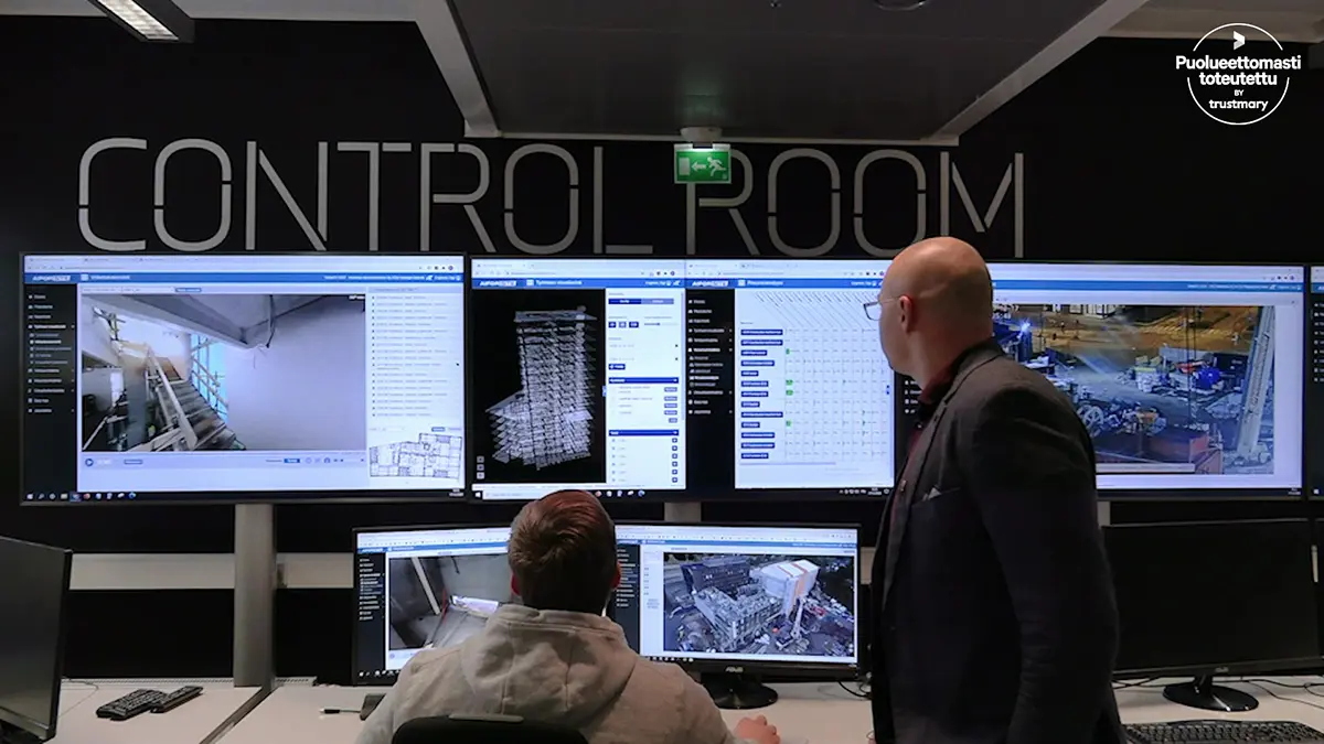 Control room of Aiforsite in Espoo, Finland